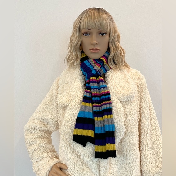 Lord and Taylor Muticolored Cashmere Scarf - Picture 1 of 7